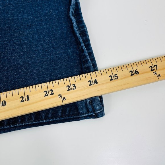 William Rast Blue Mid-Rise Crop Boot Jeans Juniors Size 28 Stretch - Picture 13 of 14